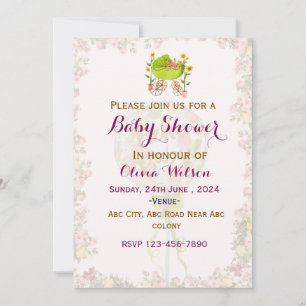 Baby Shower-uitnodigingen Kaart