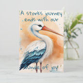 Baby Shower-uitnodigingen Kaart (Staand voorkant)