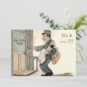 BABY SHOWER uitnodigingen neutraal (Staand voorkant)