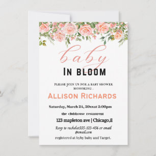 Baby shower-uitnodigingskaart