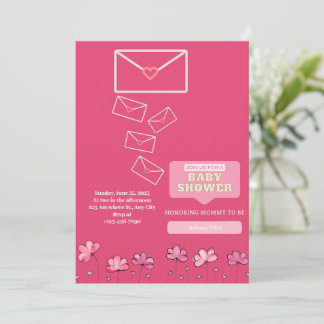 Baby shower uitnodigingskaart kaart
