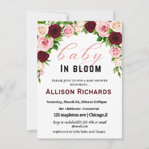 Baby shower-uitnodigingskaart kaart