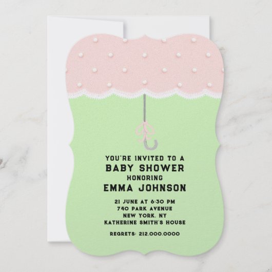 Baby shower Umbrella Kaart (Voorkant)
