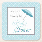 baby shower Umbrella Onderzetters Blue (Voorkant)