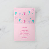 Baby shower Unicorn Merci rose (Intérieur)