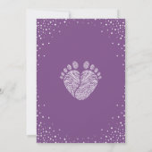 Baby shower unisex-uitnodiging kaart (Achterkant)