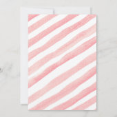 Baby shower Valentin rose moderne Invitation (Dos)