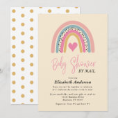 Baby shower van abstracte regenboogkunst per post kaart (Voorkant / Achterkant)