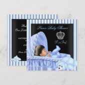 Baby shower van Afrikaanse prins Kaart (Voorkant / Achterkant)