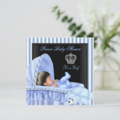 Baby shower van Afrikaanse prins Kaart (Staand voorkant)
