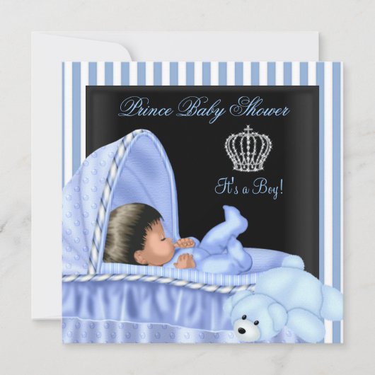 Baby shower van Afrikaanse prins Kaart (Voorkant)