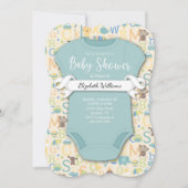 Baby shower van alfabet ABC's Kaart (Voorkant)