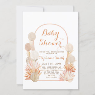 Baby shower van Arch Pampas Grass Kaart