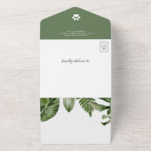 Baby shower van Baby en Oerwoud van muizen All In One Uitnodiging (Buitenkant)