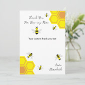 Baby shower van bijen bedankkaart (Staand voorkant)