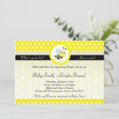 Baby shower van bijen kaart (Staand voorkant)