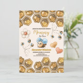  Baby shower van bijen Kaart (Staand voorkant)