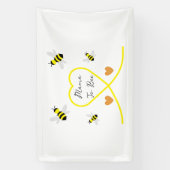Baby shower van bijen spandoek (Verticaal)