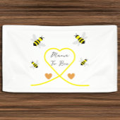 Baby shower van bijen spandoek