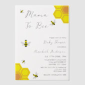 Baby shower van bijen vellum uitnodigingen (Voorkant)