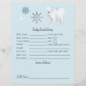 Baby shower van blauw Beer en advies (Voorkant)