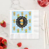 Baby shower van blauwe en groene Teddy Bear Boy Servet (Insitu)