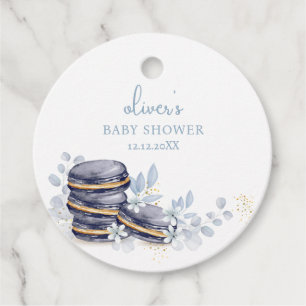 Baby shower van Bonjour Bébé Macaron Bedankjes Labels