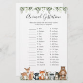 Baby shower van bosdieren (Voorkant / Achterkant)