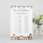 Baby shower van bosdieren (Staand voorkant)