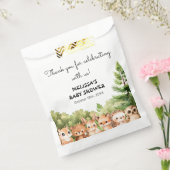 Baby shower van bosdieren bedankzakje (Gezegeld)