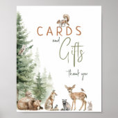 Baby shower van bosgebieden poster (Voorkant)