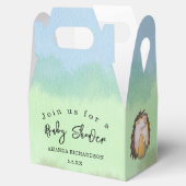 Baby shower van bossen bedankdoosjes (Geopend)