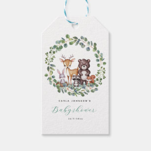 Baby shower van bossen cadeaulabel