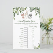 Baby shower van bossen - Dierenspel (Staand voorkant)