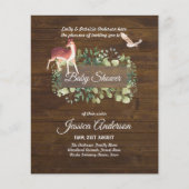 Baby shower van bossen en flora en fauna (Voorkant)