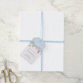 Baby shower van bossen | winterbos cadeaulabel (Met Touw)