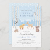 Baby shower van bossen | winterbos programma (Voorkant / Achterkant)