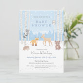 Baby shower van bossen | winterbos programma (Staand voorkant)