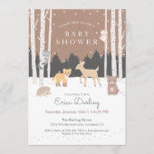 Baby shower van bossen | winterbos programma (Voorkant)