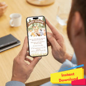 Baby shower van bruin en groen bos kaart