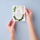 Baby shower van de begroting door Mail Greenery Bo Flyer (Hand)