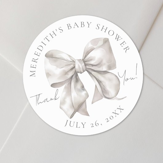 Baby shower van de boog ronde sticker
