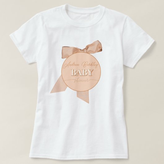 Baby shower van de boog t-shirt (Design voorkant)
