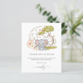 Baby shower van de Elephant Florals van de begroti (Staand voorkant)