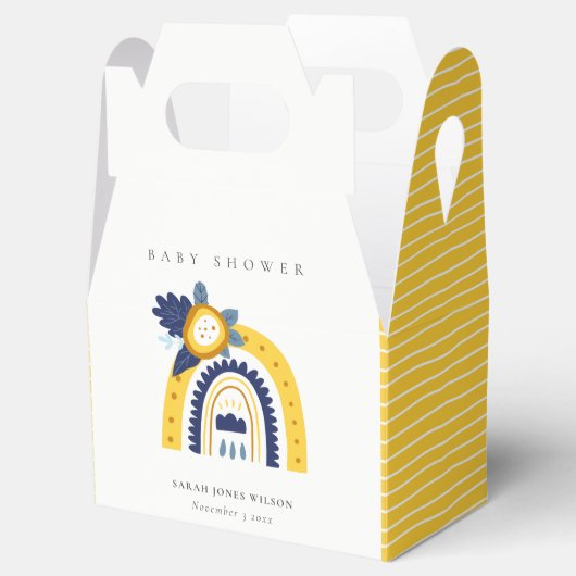 Baby shower van de flessenregenboog van de Helderg Bedankdoosjes (Geopend)