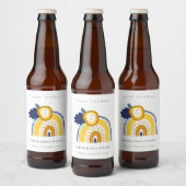 Baby shower van de flessenregenboog van de Helderg Bier Etiket (Flessen)