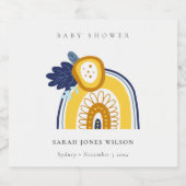 Baby shower van de flessenregenboog van de Helderg Bier Etiket (Enkel label)