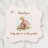 Baby shower van de  Garden-partij Bedankjes Labels (Voorkant)