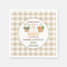 Baby shower van de groentemarkt