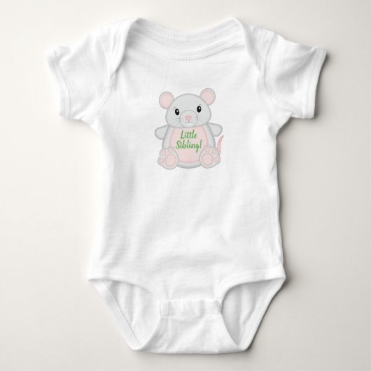 Baby shower van de muis romper (Voorkant)